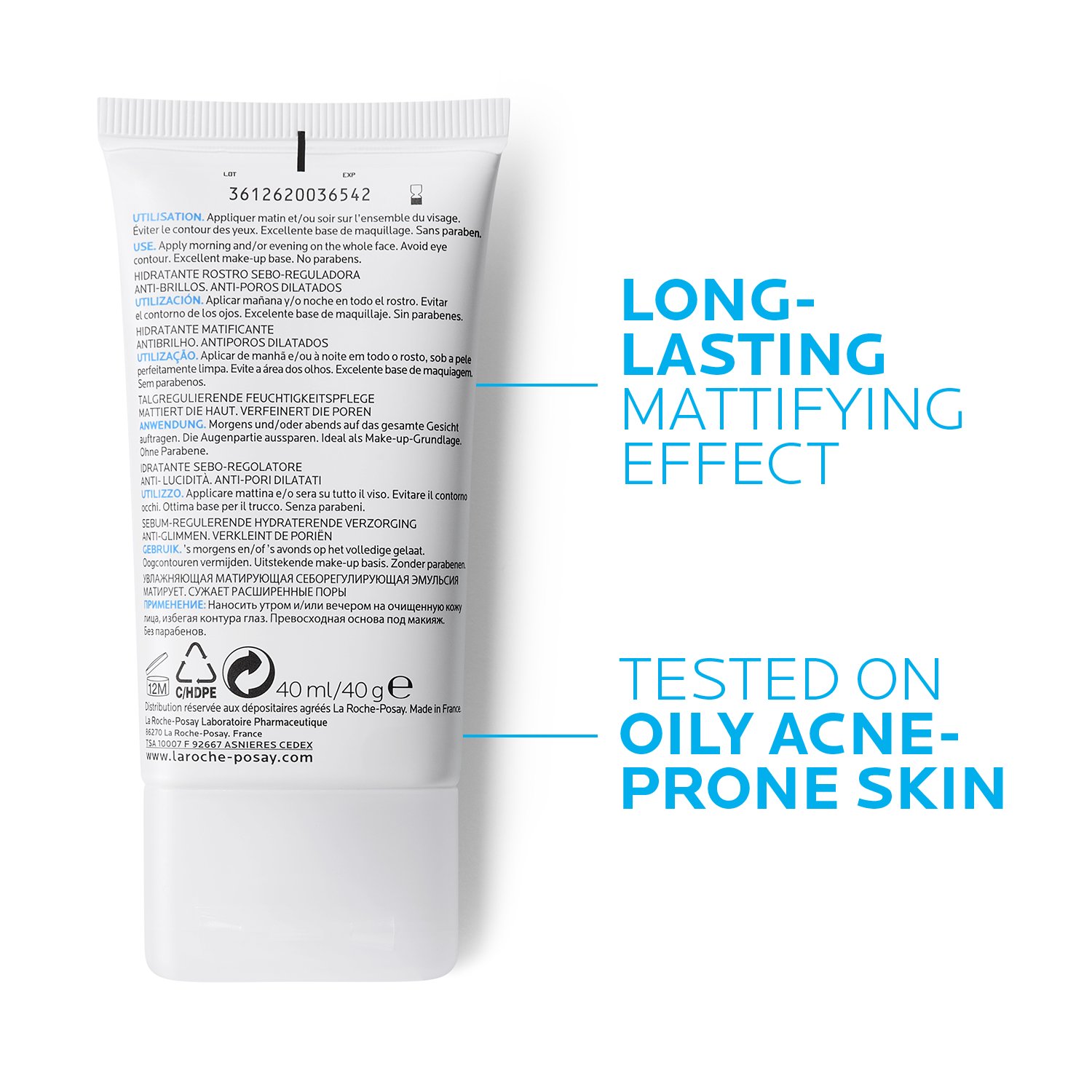 La Roche Posay ProductPage Acne Effaclar Mat Sebo Controlling 40ml 333